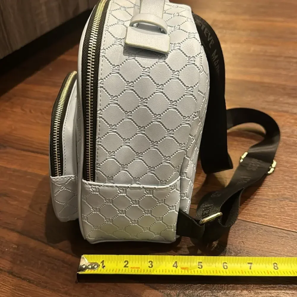 Steve Madden NWT Sky BBLogo Backpack w/front zip pocket and adjustable straps.